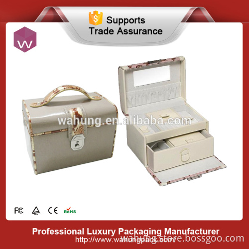 soft leatherette personalized ring storage boxes